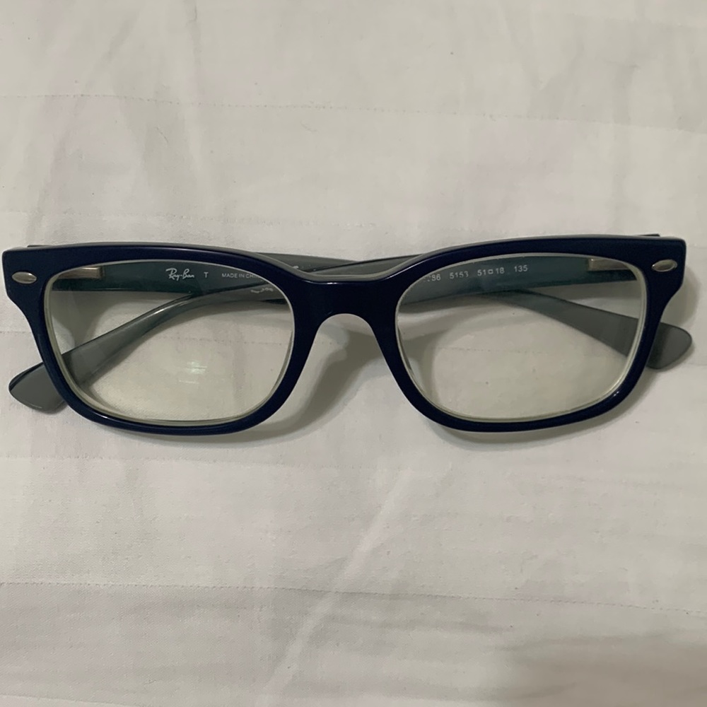 Ray Ban Dark Blue Wayfarer prescription glasses